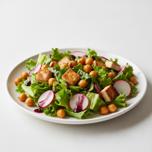 Chickpea Fresh Garden Salad — Tofu Chickpea Fresh Garden Salad — Tofu