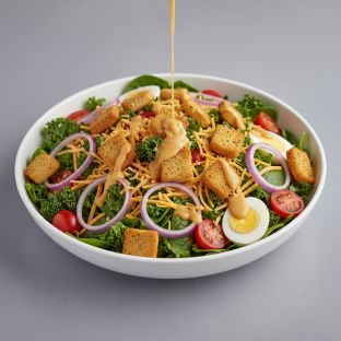 The Big Salad with Honey Mustard