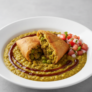Vegan Samosa Mattar Chaat Vegan Samosa Mattar Chaat