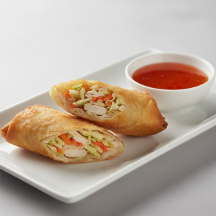 Chicken Egg Rolls with Sweet and Sour Sauce Chicken Egg Rolls with Sweet and Sour Sauce