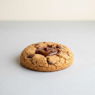 Single Fudge-Filled Chocolate Chip Cookie Single Fudge-Filled Chocolate Chip Cookie