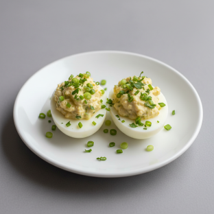 Devilled Eggs with Tarragon and Scallions Devilled Eggs with Tarragon and Scallions
