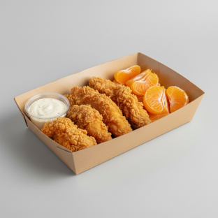 Mandarin Oranges Crispy Chicken Tenders Boxed Meal Mandarin Oranges Crispy Chicken Tenders Boxed Meal