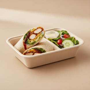 Side House Salad Whiskey River BBQ Chicken Wrap Boxed Meal Side House Salad Whiskey River BBQ Chicken Wrap Boxed Meal