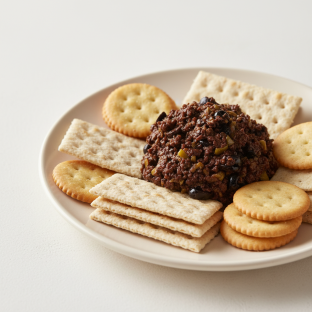 Crackers Olive Tapenade Crackers Olive Tapenade