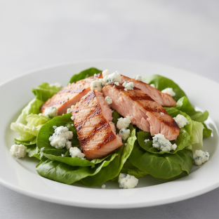 Salmon Bibb and Blue Salmon Bibb and Blue