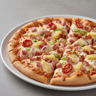 Gluten-Free Maui Zaui Pizza with Ham Gluten-Free Maui Zaui Pizza with Ham