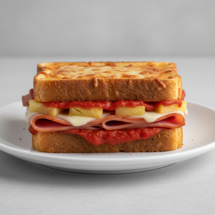 Hawaiian Pizza Sandwich