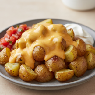 Cheesy Queso Potatoes Cheesy Queso Potatoes