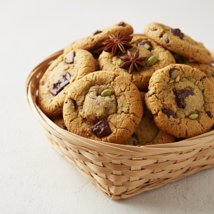Chai Chocolate Chip Cookie Basket Chai Chocolate Chip Cookie Basket