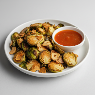 Brussels Sprouts with Honey Sriracha Dressing Brussels Sprouts with Honey Sriracha Dressing