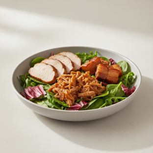 Pork Variations Bowl - Salad Mix Pork Variations Bowl - Salad Mix