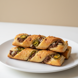 Spicy Lamb Bread Twist