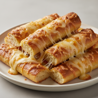 Vegan Cheesy Garlic Breadsticks