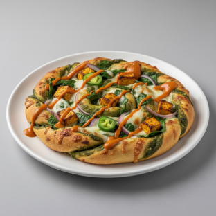 Achari Pesto Paneer Pizza Twist