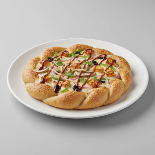 Gluten-Free Bombay Garlic Paneer Pizza Twist