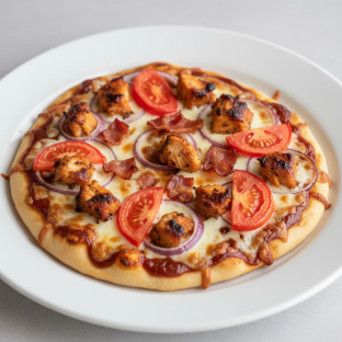 BBQ Chicken Naan Pizza