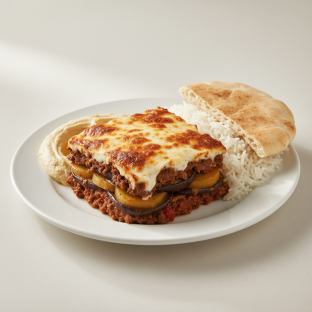 Meat Moussaka Plate Meat Moussaka Plate