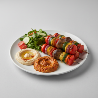 Vegan Kebab Platter Vegan Kebab Platter