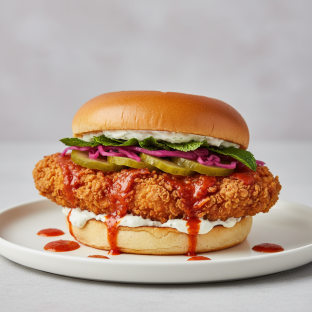 Piri Piri Fried Chicken Sandwich Piri Piri Fried Chicken Sandwich