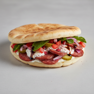 Soujouk Sausage Shawarma Pita Sandwich Soujouk Sausage Shawarma Pita Sandwich