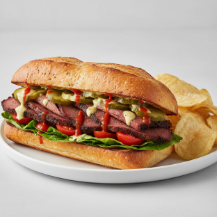 French Roll Sandwich with House Chips French Roll Sandwich with House Chips
