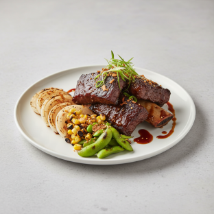 Apple Wood Smoked Beef Galbi Apple Wood Smoked Beef Galbi