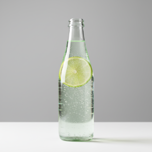 Lime Flavor Sparkling Mineral Water