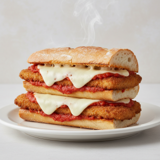 Veal Parmigiana Sandwich Veal Parmigiana Sandwich