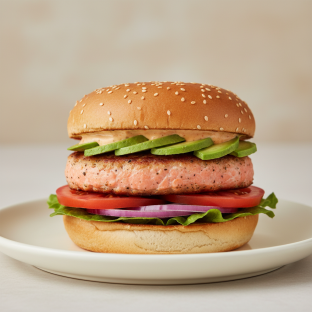 Alaskan Salmon Burger Alaskan Salmon Burger