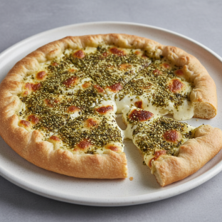 Akkawi Cheese Pie with Zaatar (10 Inch) Akkawi Cheese Pie with Zaatar (10 Inch)