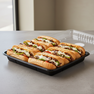 Philly Cheesesteak Sub Tray Philly Cheesesteak Sub Tray
