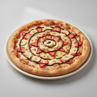 Nutella with Strawberry Pizza Nutella with Strawberry Pizza