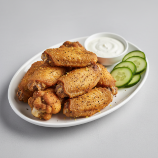 Lemon Pepper Dry Rub Chicken Wings