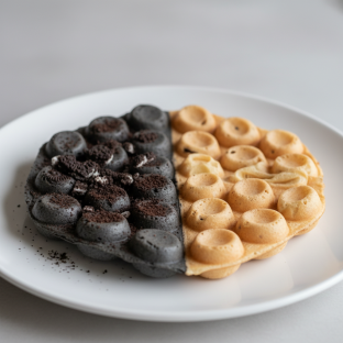 Oreo Half and Half Waffle Oreo Half and Half Waffle