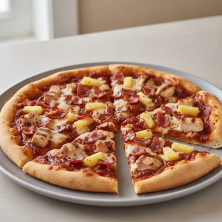 Gluten-Free Pineapple Chicken Luau Pizza Gluten-Free Pineapple Chicken Luau Pizza