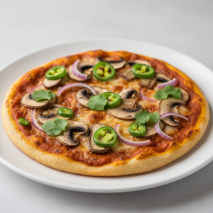 Gluten-Free Vegetarian Spicy Himalayan Pizza Gluten-Free Vegetarian Spicy Himalayan Pizza