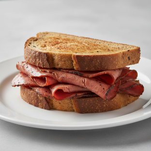 Grilled Kosher Salami Sandwich
