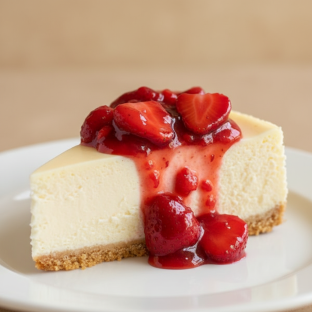 Strawberry Cheesecake Slice Strawberry Cheesecake Slice