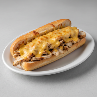 Half Chicken Cheesesteak Half Chicken Cheesesteak