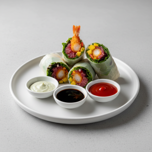 Spicy Tuna Shrimp Spring Roll Spicy Tuna Shrimp Spring Roll