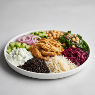 Chicken and Tzatziki Harvest Market Plate