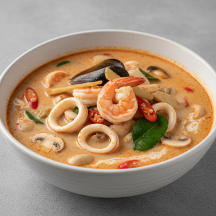 Spicy Creamy Tom Yum Seafood Spicy Creamy Tom Yum Seafood