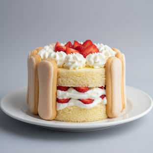 Strawberries and Cream Cake