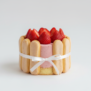 Strawberry Charlotte Mousse Cake