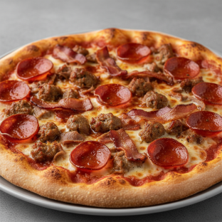 10-inch Gluten-Free Meat Sweats Pizza 10-inch Gluten-Free Meat Sweats Pizza
