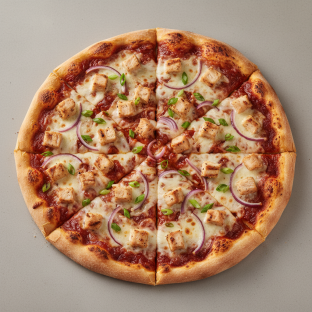 10-inch Thin Gluten-Free BBQ Chicken Pizza 10-inch Thin Gluten-Free BBQ Chicken Pizza