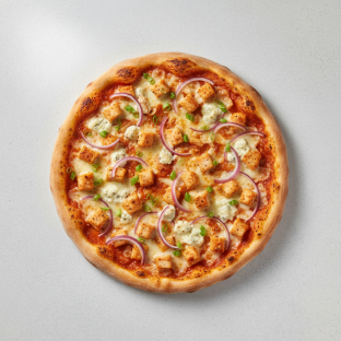 10-inch Thin Gluten-Free Buffalo Chicken Pizza 10-inch Thin Gluten-Free Buffalo Chicken Pizza