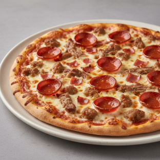 10-inch Thin Gluten-Free Meat Sweats Pizza 10-inch Thin Gluten-Free Meat Sweats Pizza