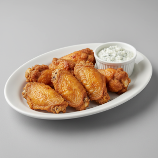 Blue Cheese 6 Wings Platter Blue Cheese 6 Wings Platter